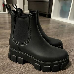 Jeffrey Campbell Pleu Chelsea Lug Sole Rainboot